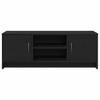 TV Cabinet in Black Oak 102 x 30 x 37.5 cm Engineered Wood