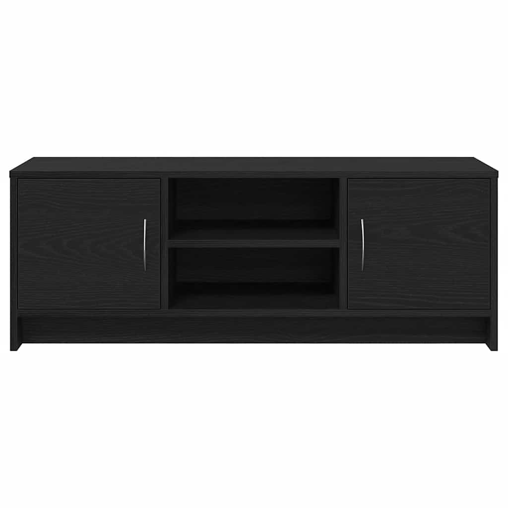 TV Cabinet in Black Oak 102 x 30 x 37.5 cm Engineered Wood