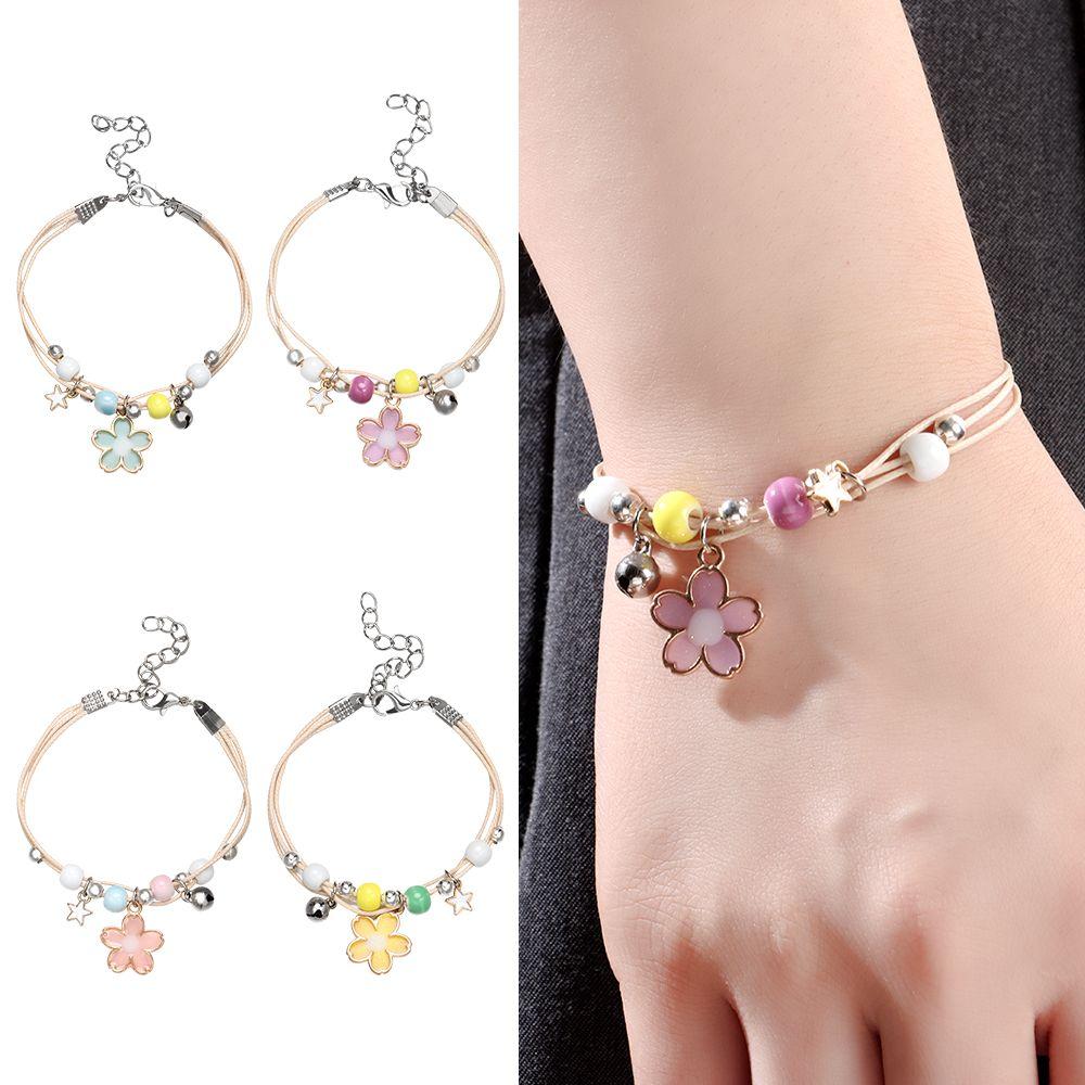 

Бусинка Творческая девушка Дружба Элегантный модный цветочный браслет для женщин