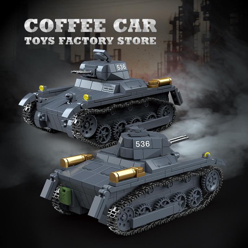 Non-Toxic Ww2 Classic Army Tank Bricks Moc Model Military War Armored Cars Building Blocks Educational Toys For Children Birthday Gift Diy