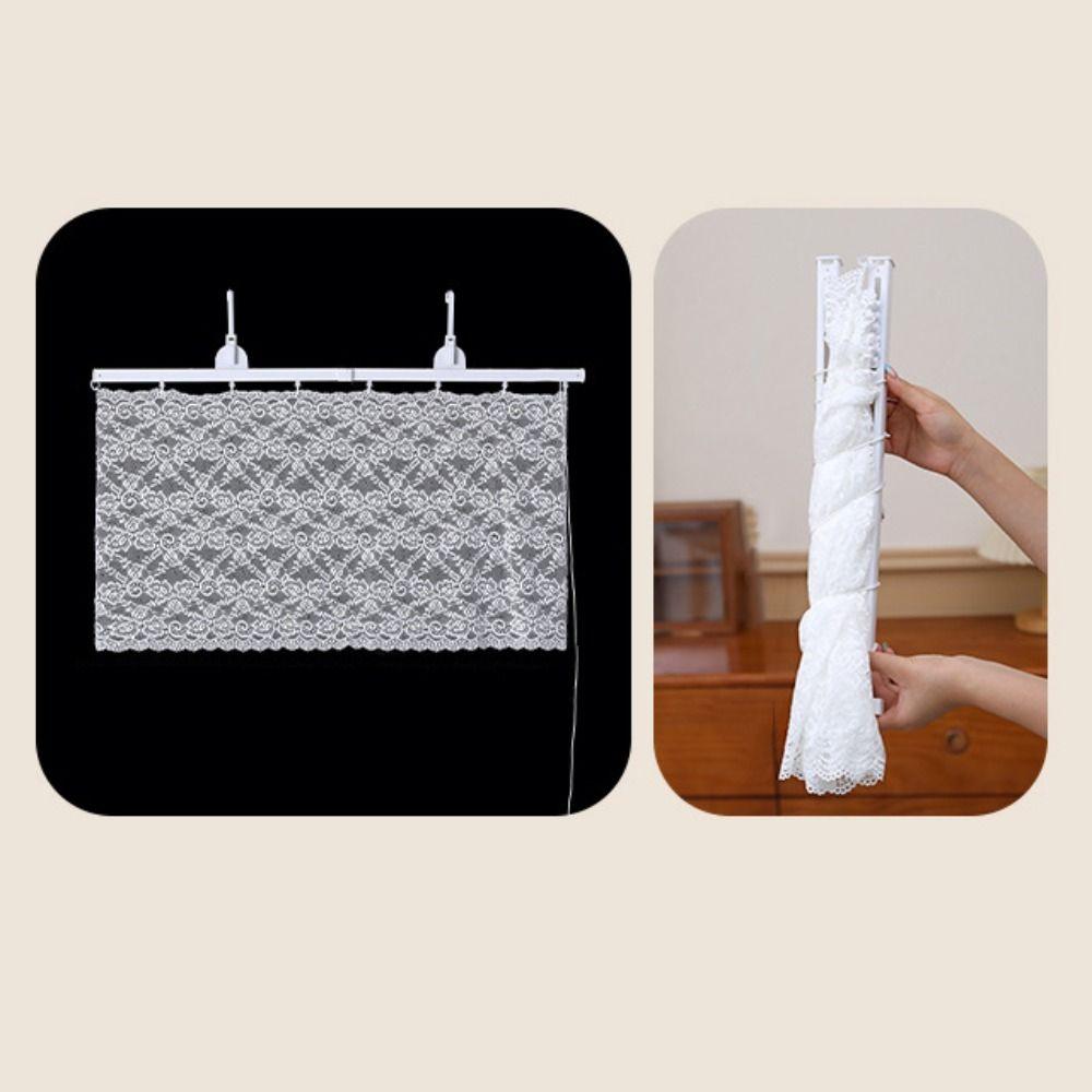 Retractable Air Conditioning Curtain Lace Air Conditioning Baffle Home Decor