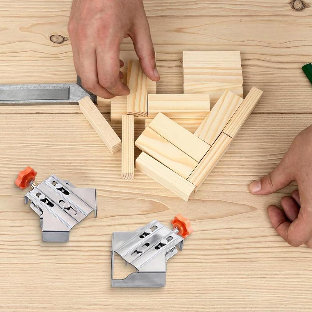 Quick Right Angle Fixing Clip BL-TL247, Multipurpose Stainless Steel 90 Degree Corner Clamp, Right Angle Clamp with Adjustable Swing Corner, For