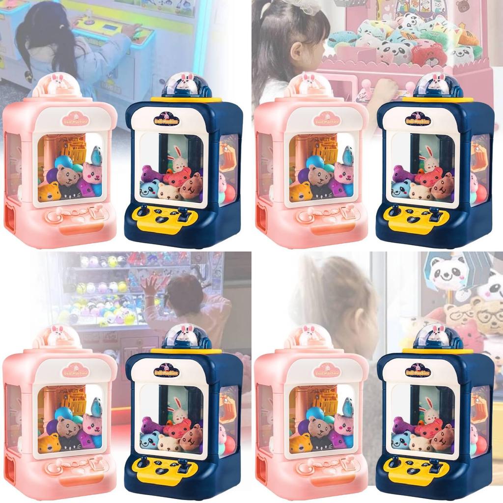 Children's Mini Home Claw Machine With Plush Toys And Gumball Capsules Fun Gift For Boys And Girls