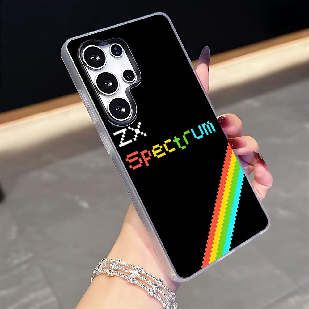 

INS Sinclair ZX Spectrum Phone Case for Samsung S26 S25 S24 S23 S22 S21 FE Plus Ultra Black 2-in-1 Jelly silicone case Galaxy S24 FE