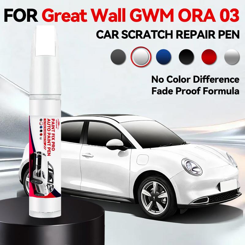 Heißes Auto Speziell für Great Wall GWM ORA 03 1990-2026 Lackreparaturstift Ausbesserungsstift Kratzerentferner DIY Autozubehör Schwarz Weiß