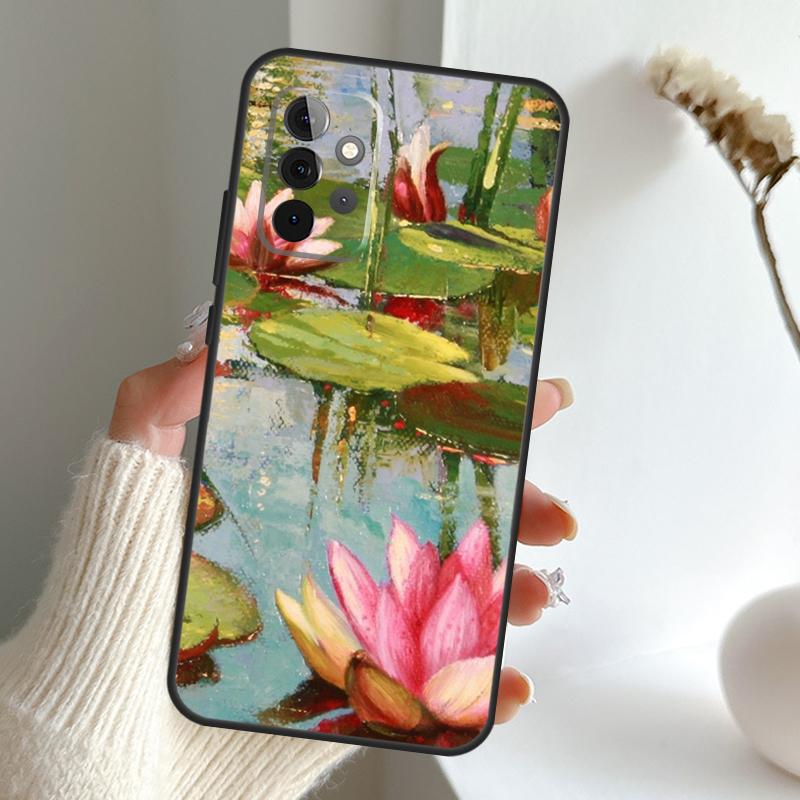 

Monet Oil Painting Case For Samsung Galaxy A13 A33 A53 A06 A17 A56 A36 A26 A16 A15 A35 A55 A34 A54 A52 A12 A32 Samsung A14