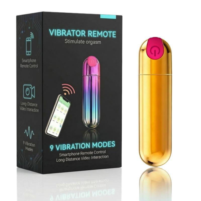Multi-Speed Wireless Vibrating Bullet for Couples - Mini Massager & Anal Plug