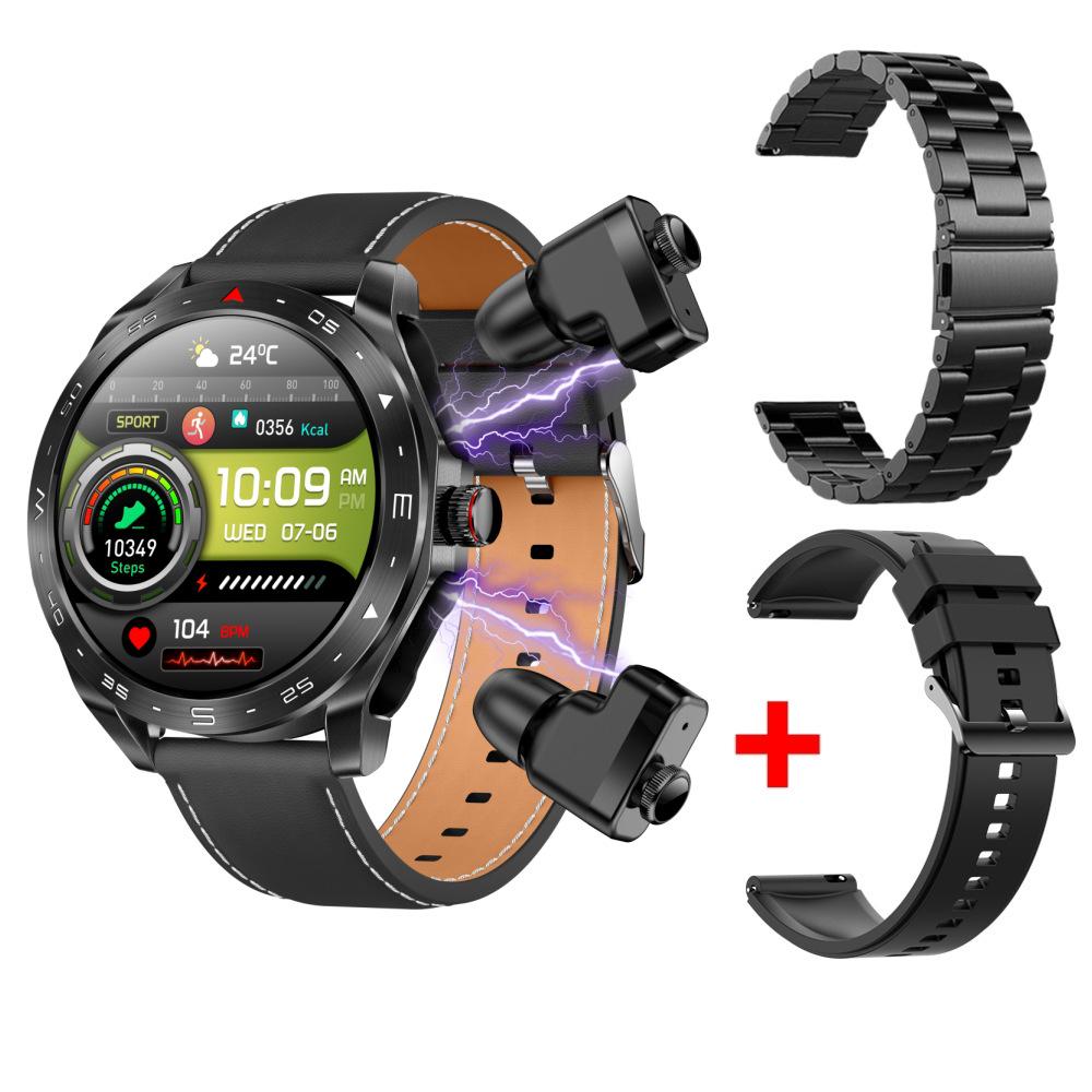 Smartwatch with TWS Bluetooth Earbuds, 1.52'' IPS Screen, Wake-Up Feature, Dual Call, AI Voice T95