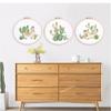 Hot,3 Pcs Cotton Embroidery  Kit Cactus Alpaca-shaped Pattern Embroidery Cloth Thread Needle Frame