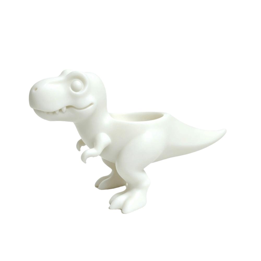 3D Printed Dinosaur Flowerpot Ornaments Mini Potted Planter Dinosaur Statue T-Rex Plant Pot Gift