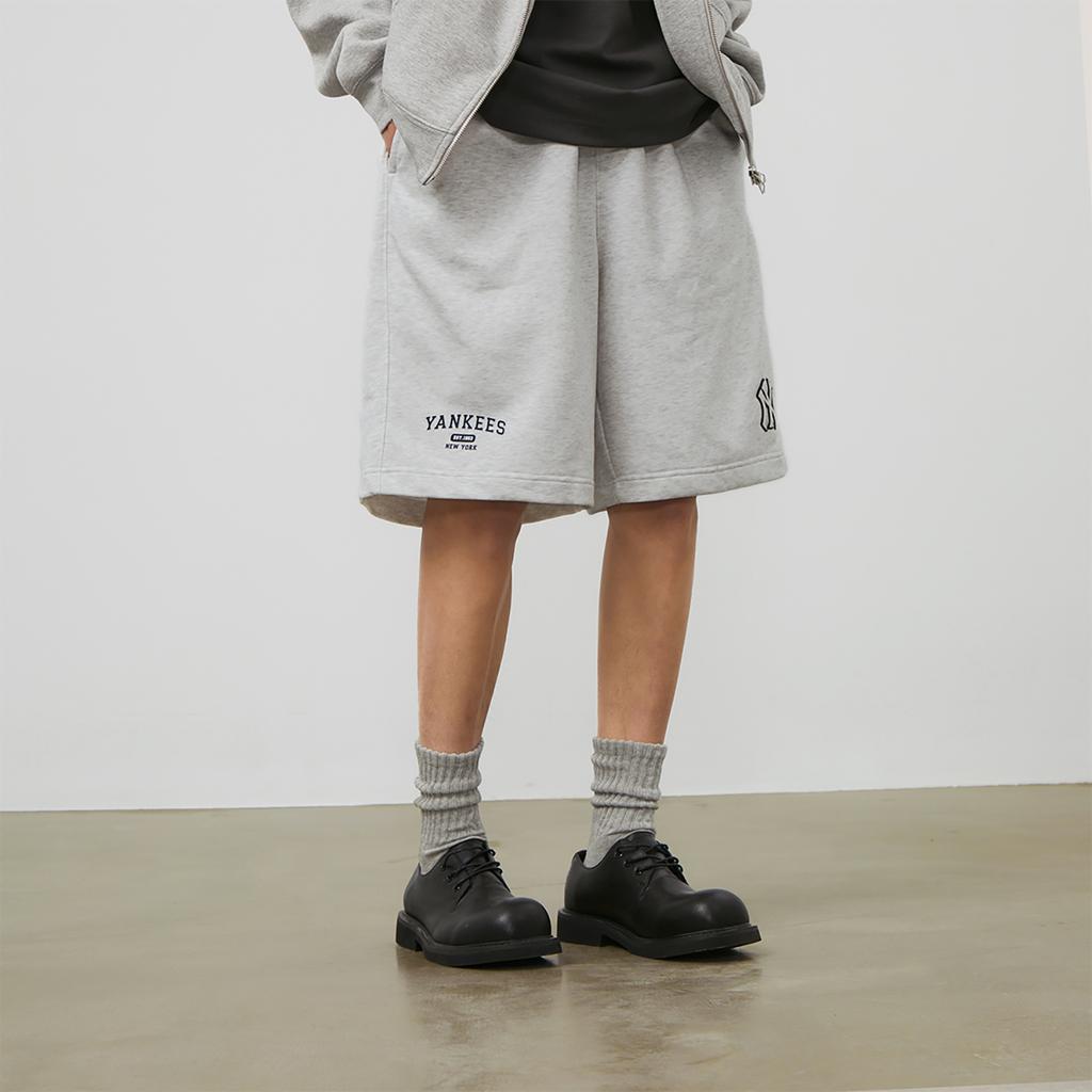 New MLB Casual Shorts Unisex Light Heather Gray 3ASPV0143-50MGL