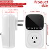 Digital Temperature Controller Socket Thermostat US Plug with Timer Switch Heating Cooling Control for Aquaculture Warming Boxes