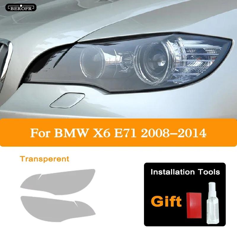 Für BMW X6 E71 F16 M F86 G06 Auto Scheinwerfer Tönung Schwarz Schutzfolie Vinyl Schutz Transparenter TPU Aufkleber Zubehör