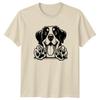 Dog Face Paws Graphic Animals Dogs Mens T-Shirt Womens Tee Unisex Top