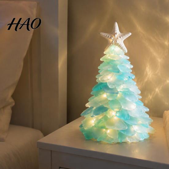 Festive Party Supplies DIY Lighted Christmas Figurine Kit, Santa Snowman Reindeer Wreath Tree Kit Decor, Handmade Xmas Decor with LED Light,