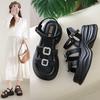 Fashion 2025 New Summer Bling Sandals Women's 8CM Wedge Platform Open Toe Shoes Women's Thick Bottom Shoes Casual Shoes Fashion Sandals