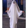Ghostes Halloween Costumes White Ghostes Cloak Cape Halloween Cloak Cape Hat Ghostes Cosplay Supplies