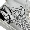 Excellent HERMES High Cut Sneakers DISTRICT White Leather Mens 41 221906 Used