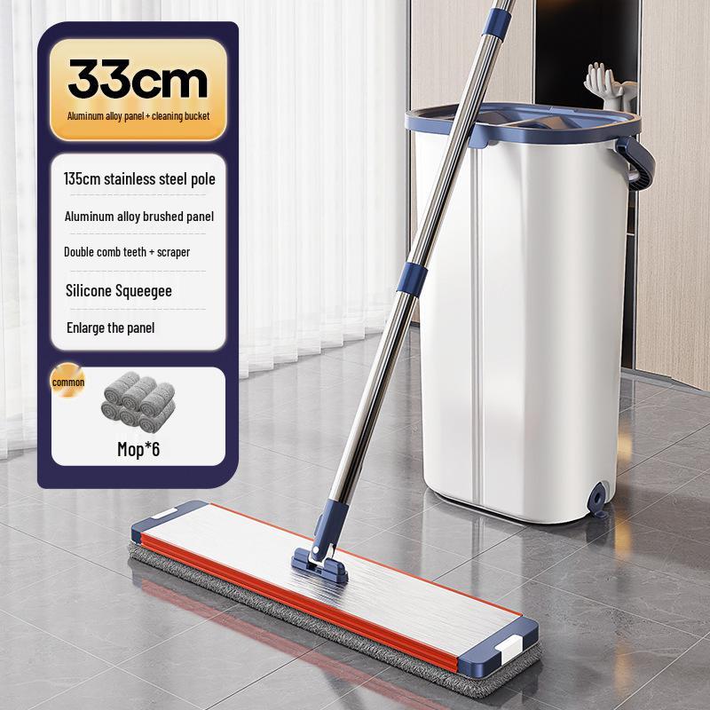 

Yooca 2024 Hands-Free Flat Mop - Effortless One-Wipe Clean Floor Mop.