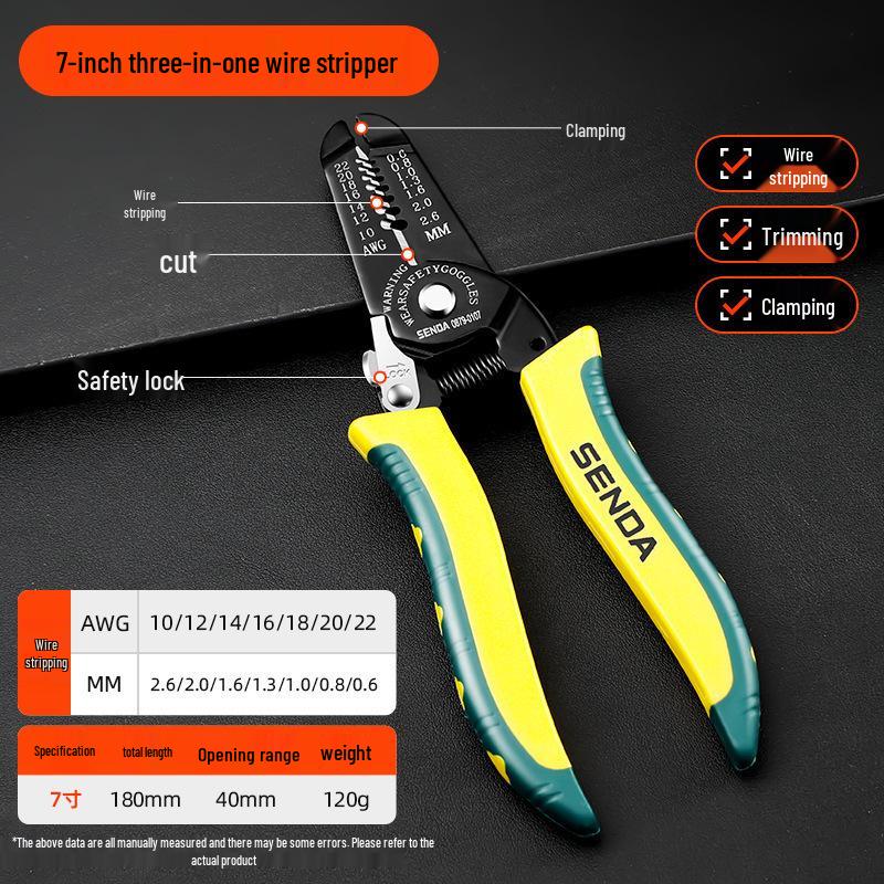 Multi-Functional Electrician Wire Stripper & Cutter Tool