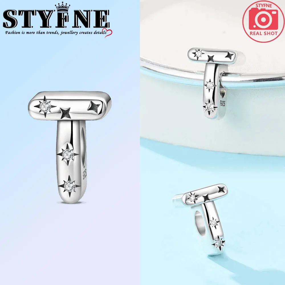 Copper Twenty-Six Letters From A-Z Rose Series Charms Beads Pendant For Original Bracelet Woman Girl Jewelry