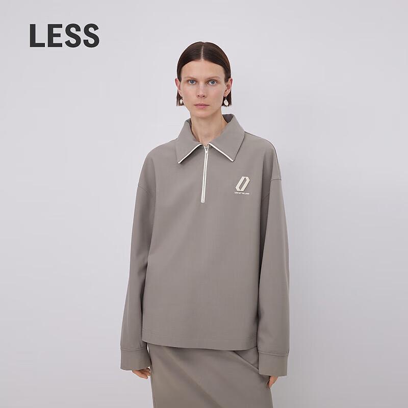 LESS 2023 Winter Polo Collar Sweatshirt S