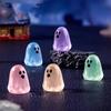10Pcs Luminous Ghost Ornaments - Glow In The Dark Halloween Garden Decor Waterproof Resin Figurines for Yard Lawn & Micro Lands