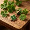 Friendship Lucky Clover Keychain Ornaments Four Leaf Clover Pendant Bag Hanging  Backpack Accessory