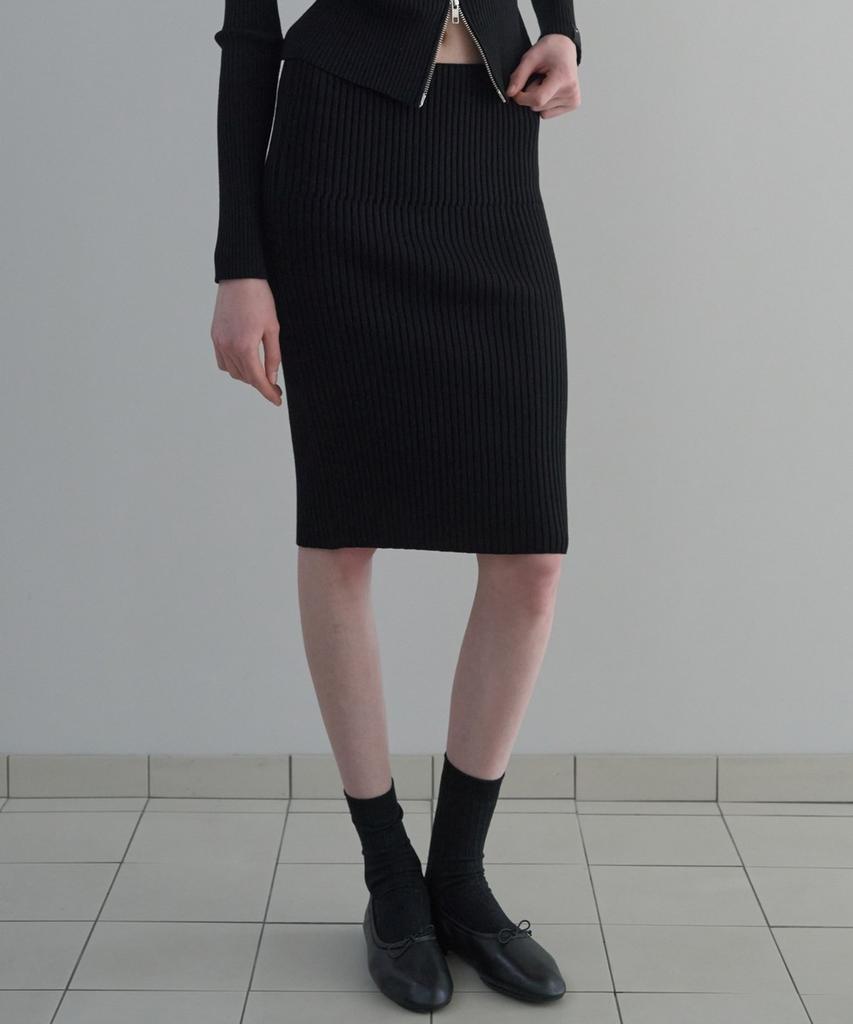 DEETO Ribbed Two-Way Bustier [Black]