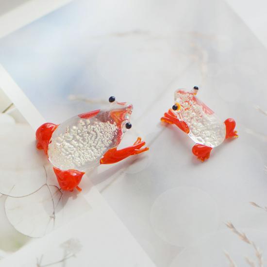 Handcrafted Glass Cartoon Animal Ornaments - Crab & Turtle Decor