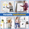 Magnetic Whiteboard Sticker 101 x 40.5 cm No Ghosting Adhesive Whiteboard Wallpaper Dry Erase Board Sheet for Office Home School