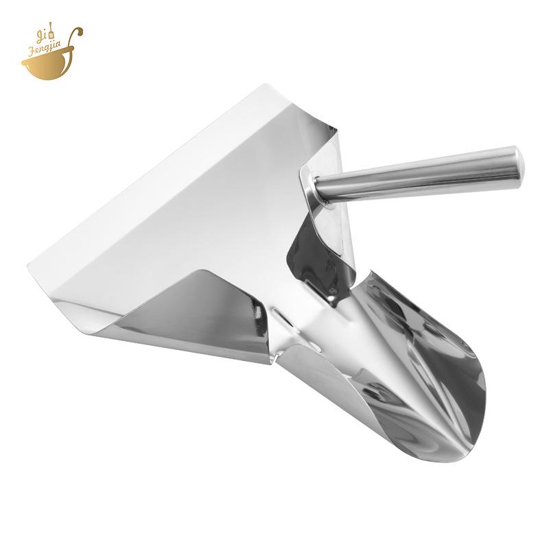 

Stainless Steel French Fry Shovel with Single and Double Handle for Packaging and Baking