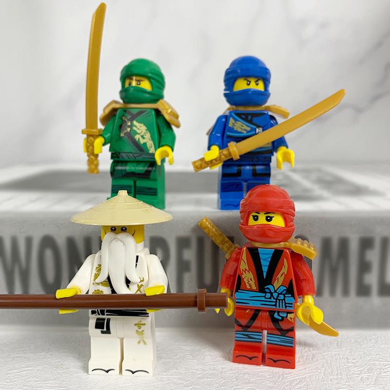 Ninja Minifiguur Bouwstenen Speelgoed, Creatieve Constructieblokken Set, Compatibel met Lego, Verjaardagscadeau voor Kinderen Jongens Meisjes