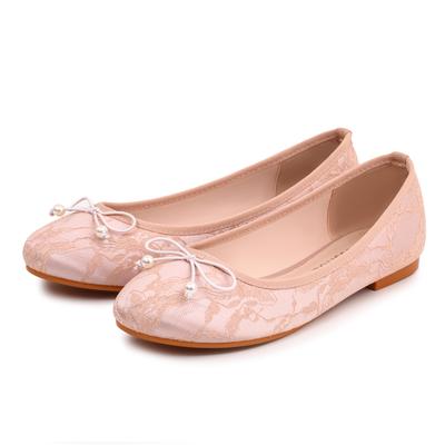 Damskie buty płaskie Wygodne Antypoślizgowe Damskie mokasyny Jedwabne Koronkowe Baleriny Elegancka Kokardka Damskie Buty Jednośladowe Buty dla Matki