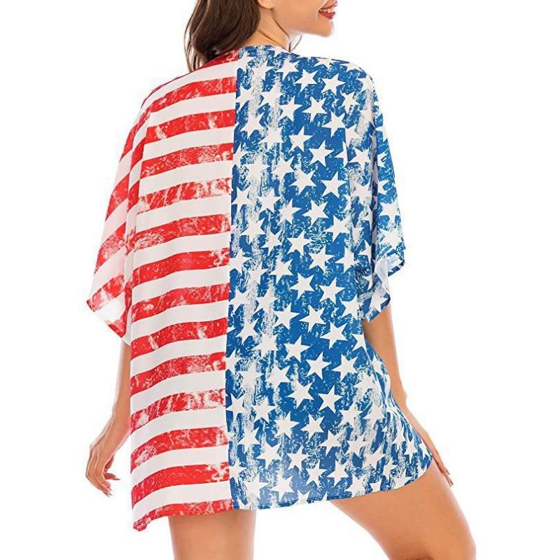 YYFS Blusas y Camisas de Moda Casual de Verano Primavera para Mujer con Estampado de Patrón Floral y Mangas 3/4