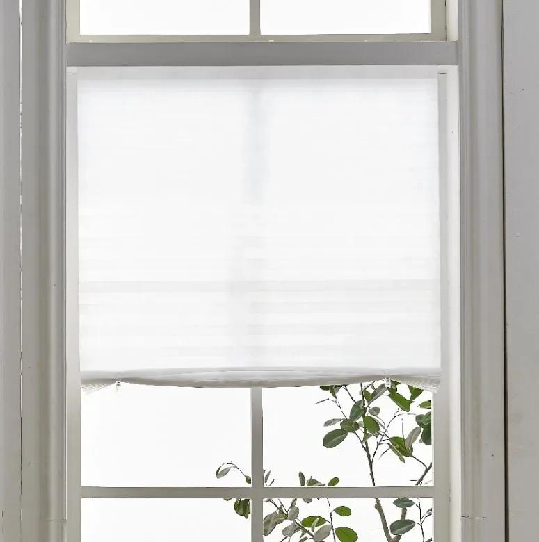 

Self-adhesive Pleated Blinds Bathroom Balcony Shades Half Blackout Windows Curtains for Bedroom Living Room Balcony 60x150CM