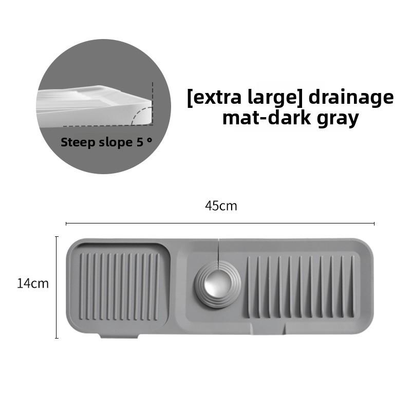Silicone Drain Pad, Faucet Drain Pad, Kitchen Countertop Sink Drain and Splash-proof Wonder