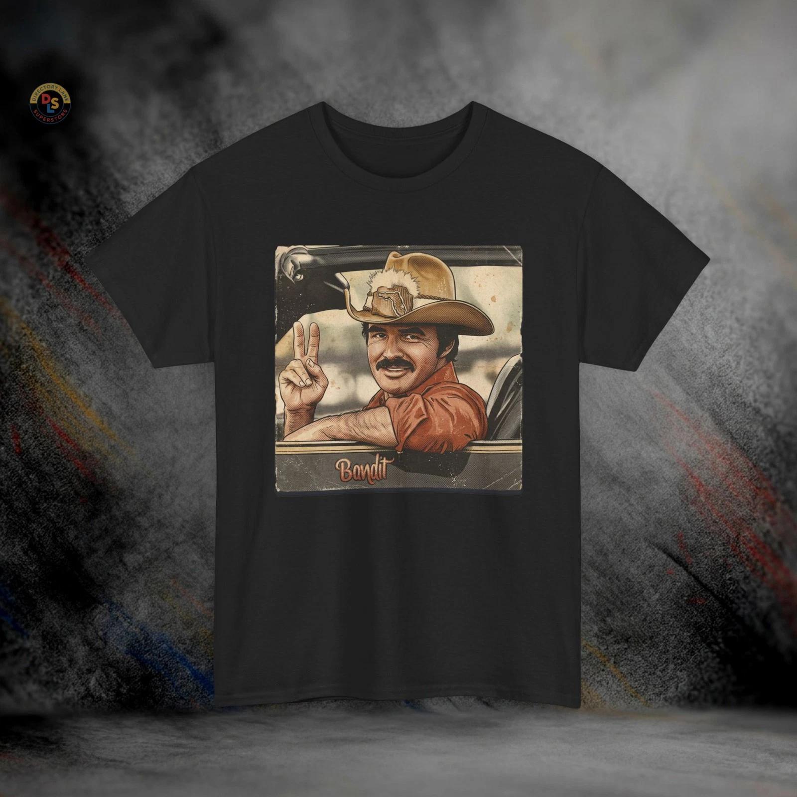 The Bandit Burt Reynolds Smokey and the Bandit T-Shirt | Heavy Cotton Tee XL