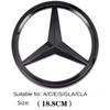 Naklejka na samochód Nowa 2025 Dla Mercedes Benz 1 szt. ABS Naklejka z emblematem na przednią kratkę samochodu Pokrywa emblematu dla Mercedes Benz W204 W205 W210 W211