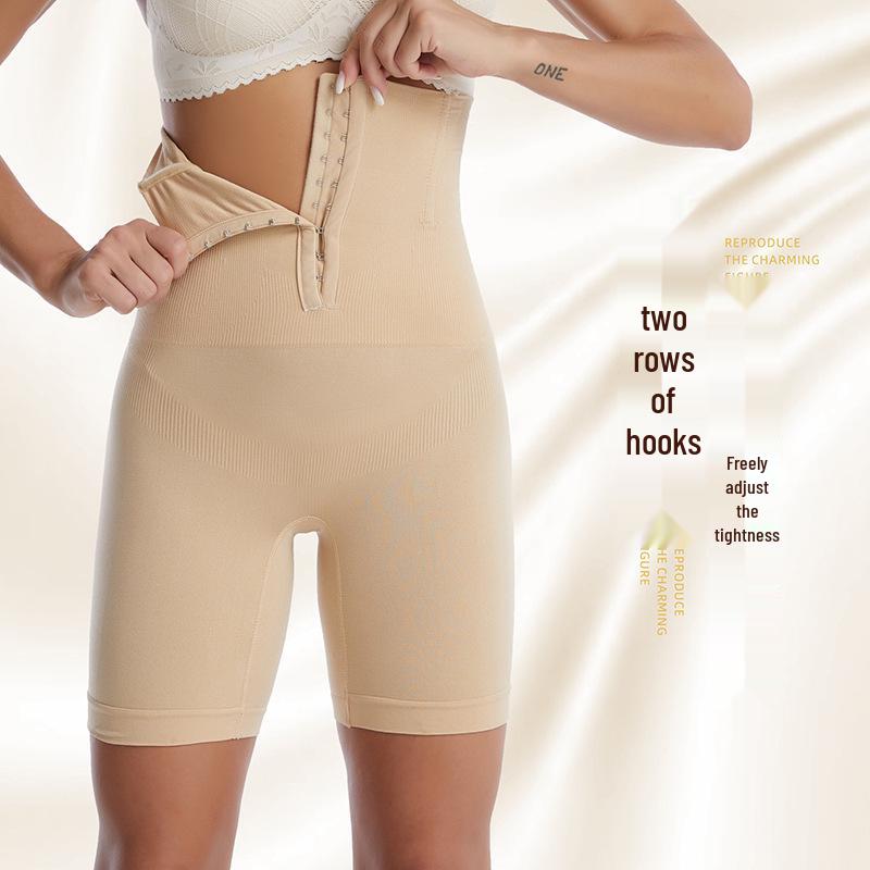 Pantaloni Modellanti Europei e Americani a Vita Alta con Controllo Pancia, Chiusura a Bottoni Regolabile e Sollevamento Glutei