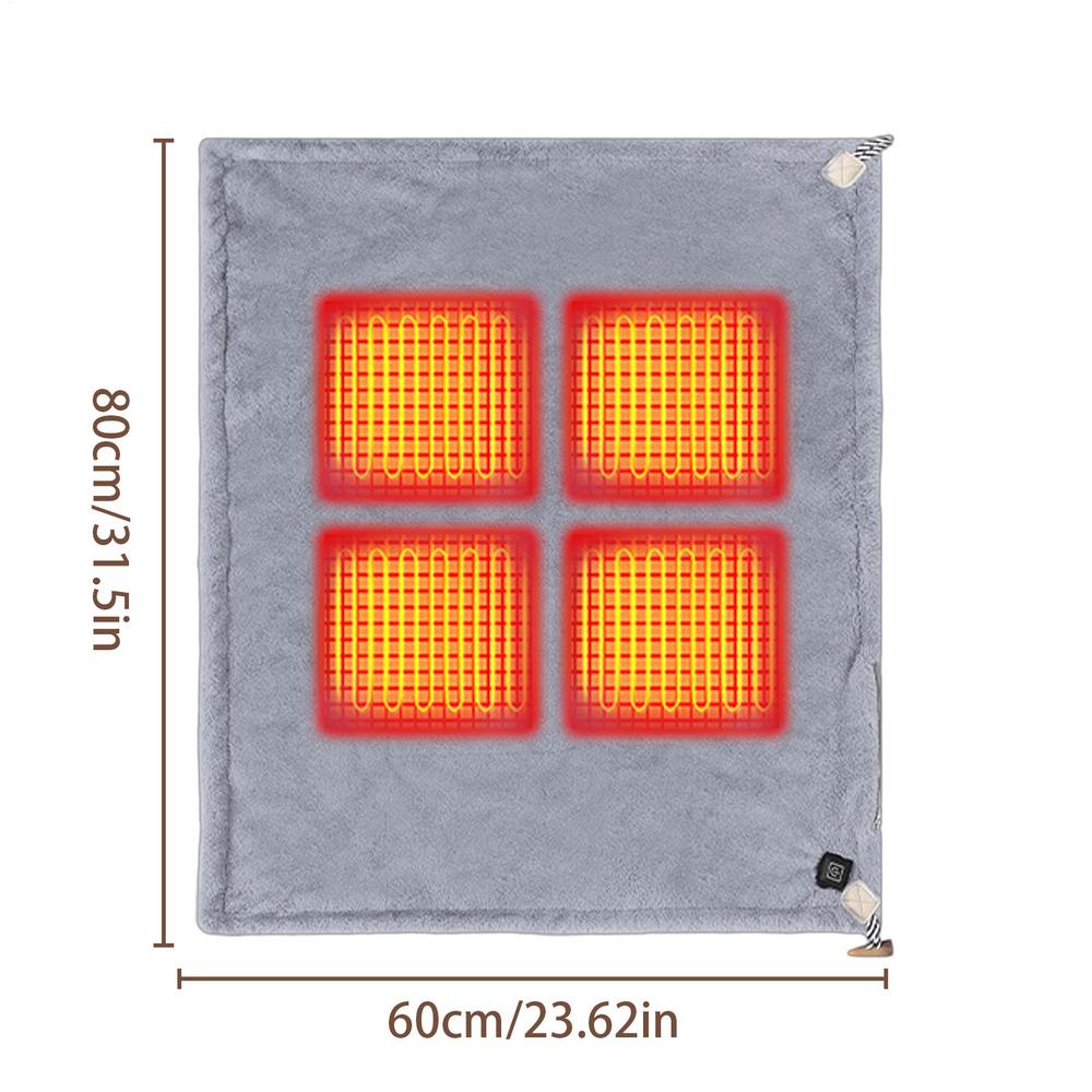 3-Temperature Neck Shoulder Heating Pad Soft Thermal Wrap for Elderly Adults, Office Home Bedroom Post-Exercise Use