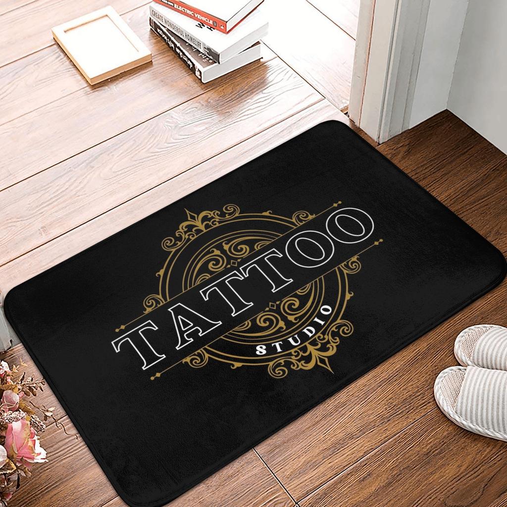 Tattoo Studio Front Door Mat Anti-Slip Outdoor Quick Dry Doormat Kitchen Balcony Entrance Rug Carpet