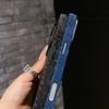 Snake Print Velvet iPhone 16/15 Pro Max Anti-Drop Full Coverage Case