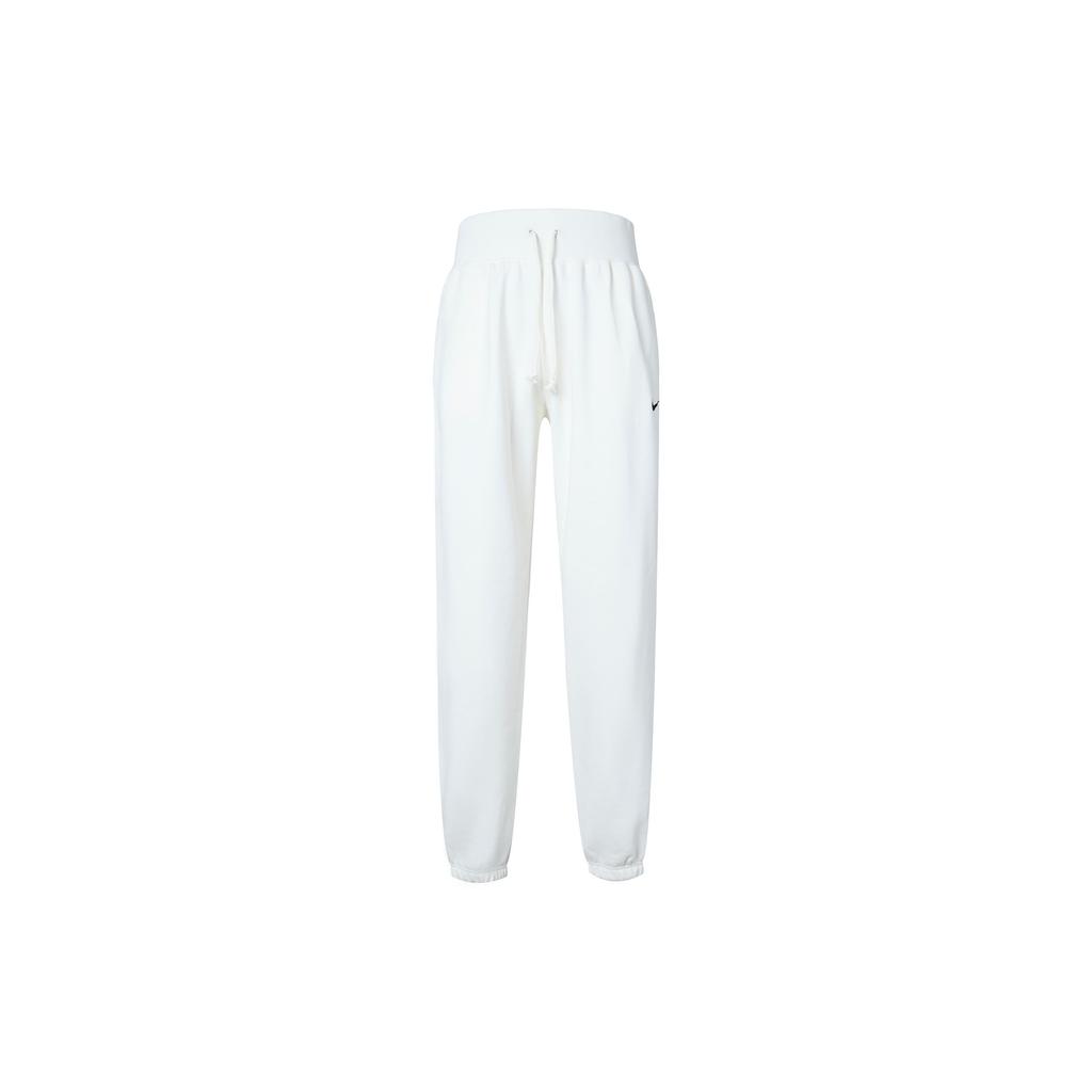 Nike High-Waisted Drawstring Casual Pants With Solid Color Logo Women Bottoms Milk-White DQ5887-133
