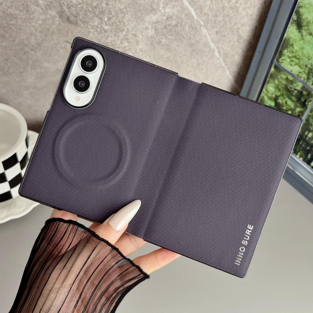 For Samsung Galaxy Z Fold 8 Ultra 8 7 6 5 Case Luxury Matte Leather Magnetic Wireless Charging Shockproof Back Cover Accessories