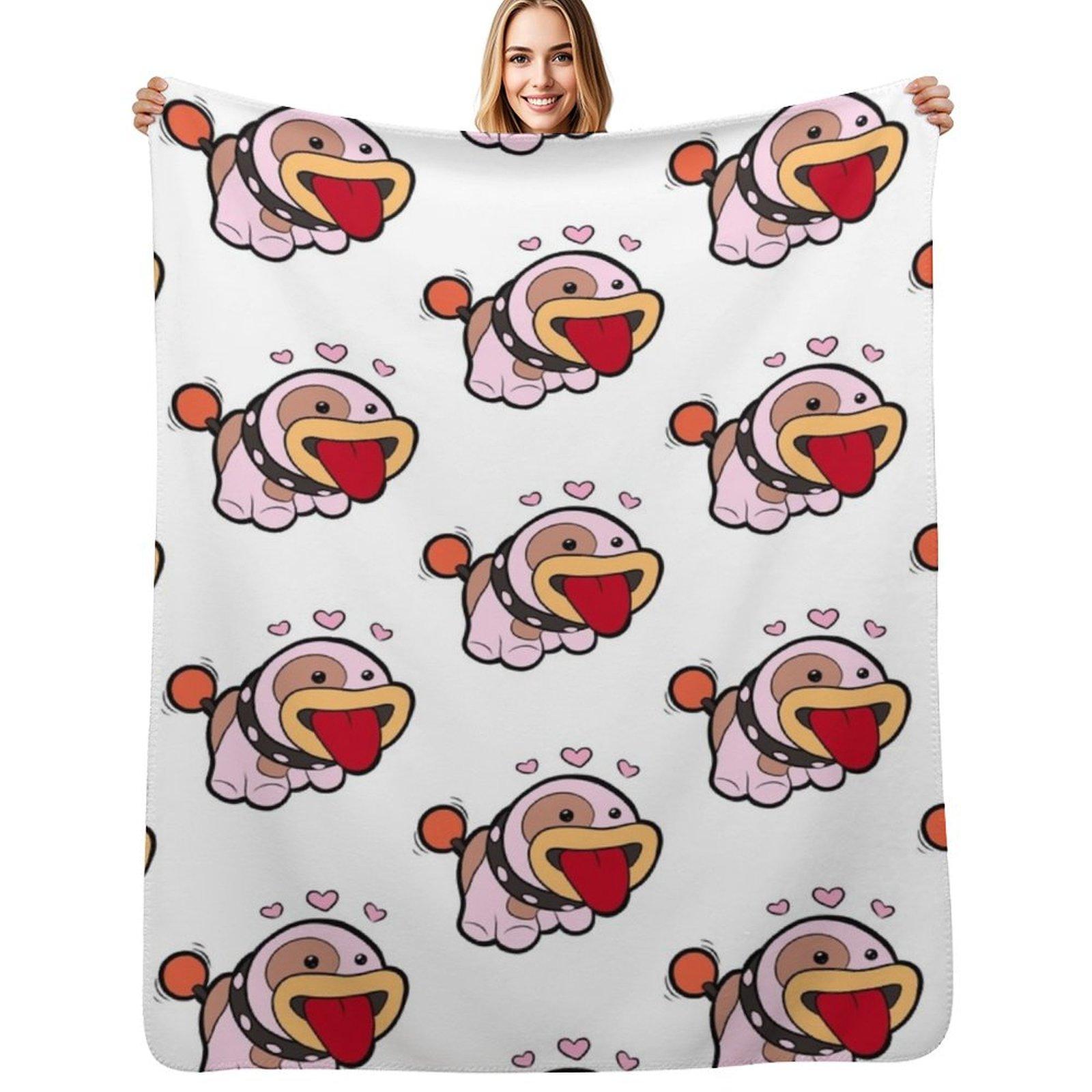 Poochy Throw Blanket Multi Use Warm Blanket for Living Room Bedroom 75x100cm