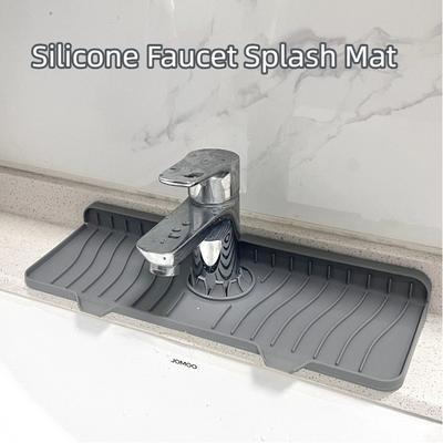 Silikon-Wasserhahn-Spritzschutzmatte Leicht zu reinigen Mehrere Größen Spülbecken-Wasserauffangmatte Rutschfeste Oberfläche Arbeitsplatten-Spritzschutz Matte Küchengebrauch