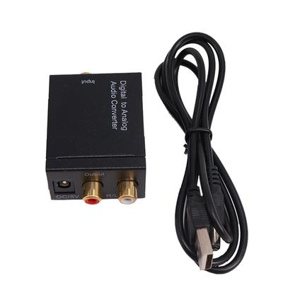 Digital To Analog Converter Coaxial or Toslink Digital Audio Signal To Analog L/R Audio Digital