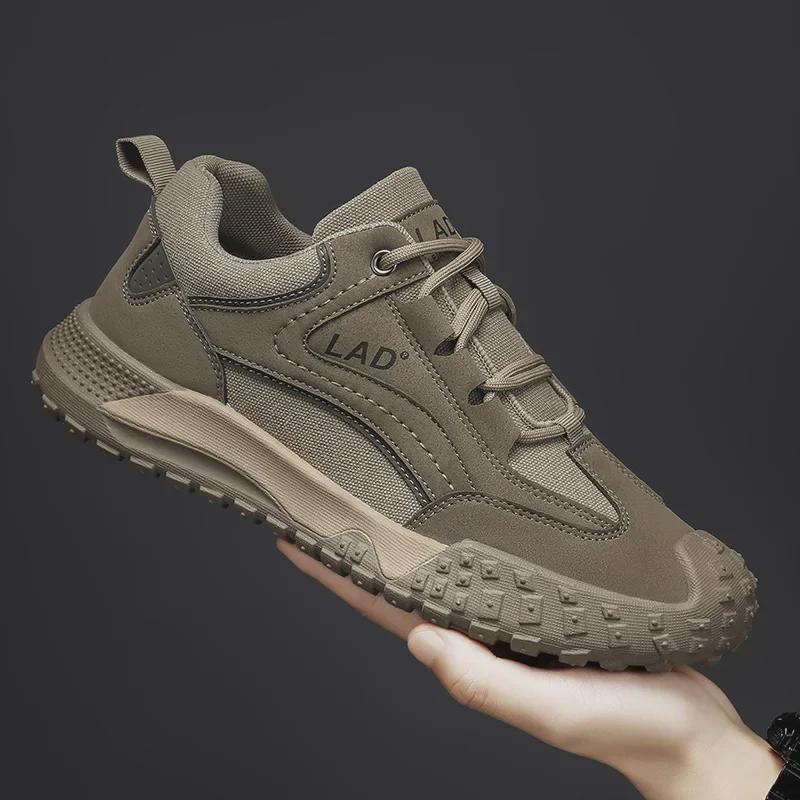 Men's 2024 Non-Slip Mesh Work Shoes: Comfortable, Wear-Resistant, Versatile Casual Footwear.