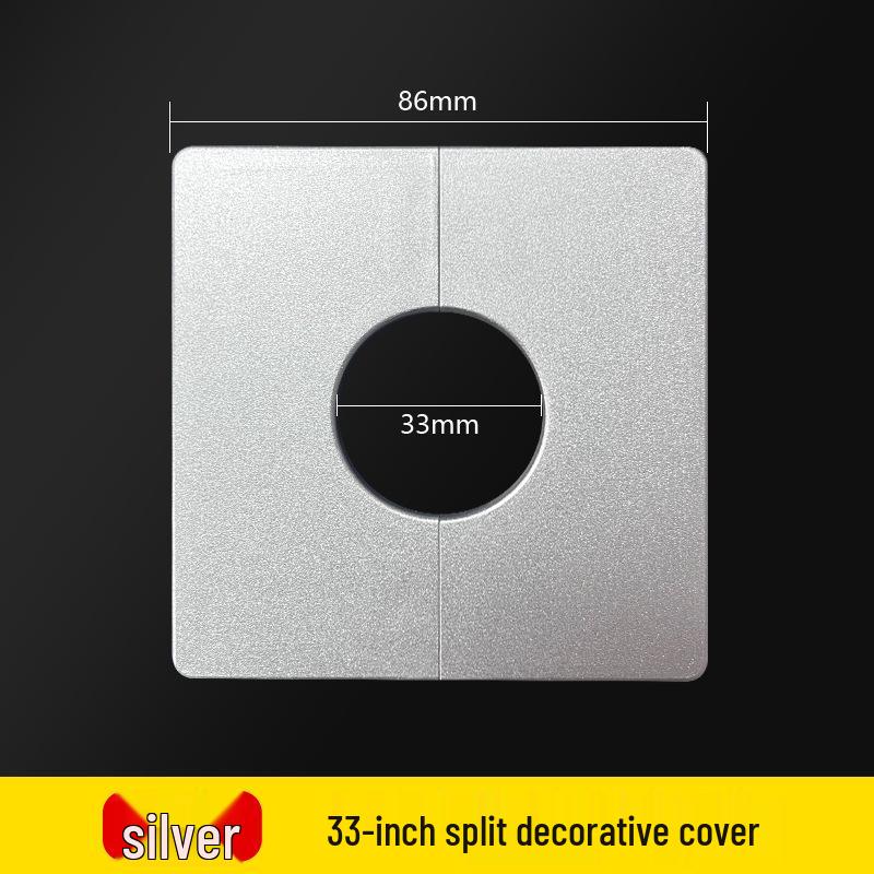 Square Detachable Cable Hole Cover Plate – Adhesive Decorative Wall Plug with Buckle for TV.